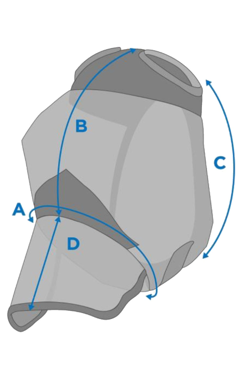 WeatherBeeta Comfitec Deluxe Durable Mesh Mask With Nose Size Chart Reference