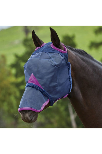 WeatherBeeta Comfitec Durable Mesh Mask With Nose in Navy/Purple