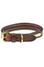 WeatherBeeta Padded Leather Dog Collar in Brown #colour_brown