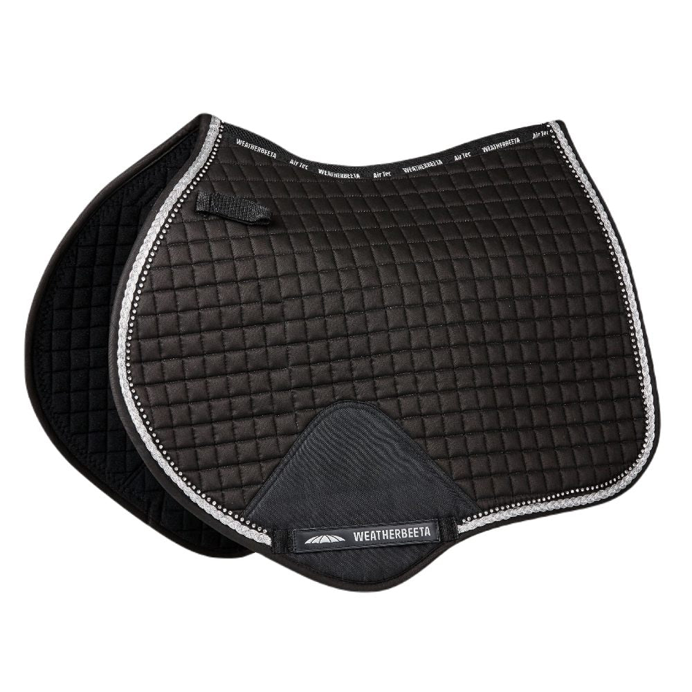 WeatherBeeta Prime Bling Jump Shaped Saddle Pad In Black 