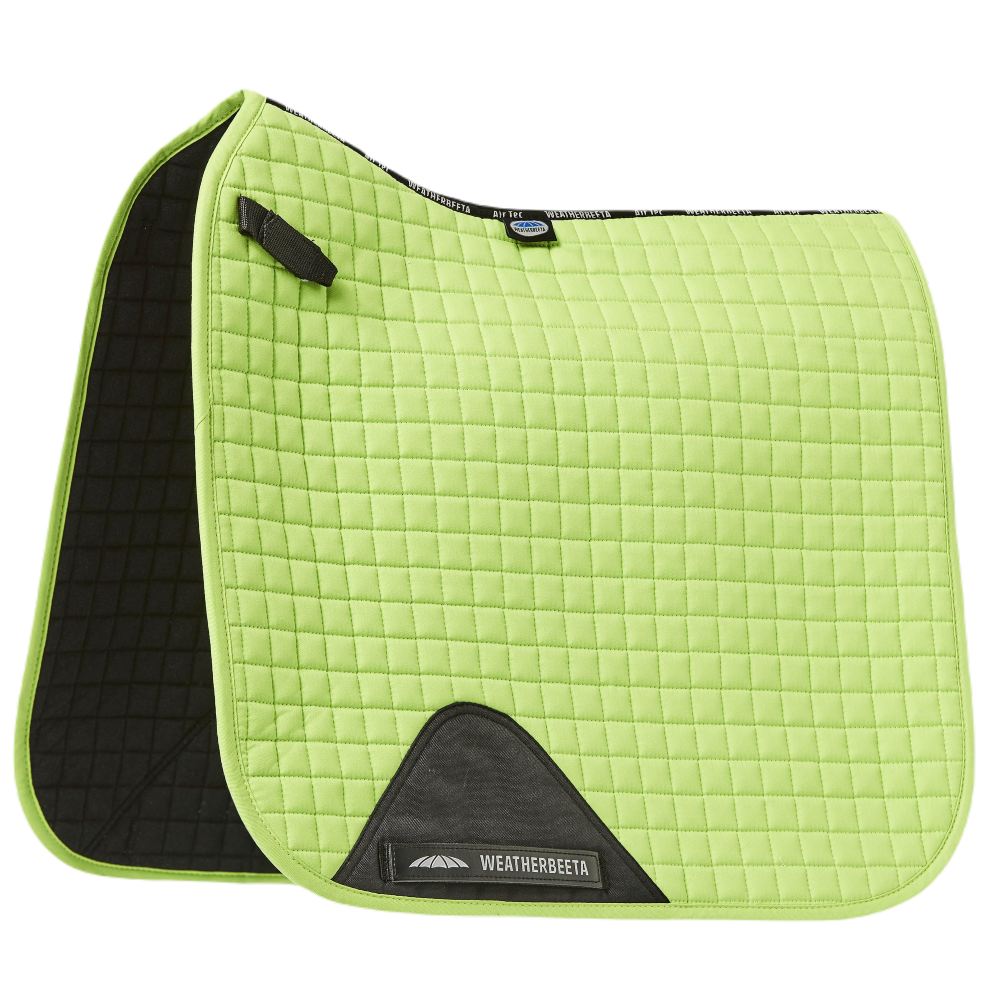 WeatherBeeta Prime Dressage Saddle Pad | Eighteen Colours In Lime Green