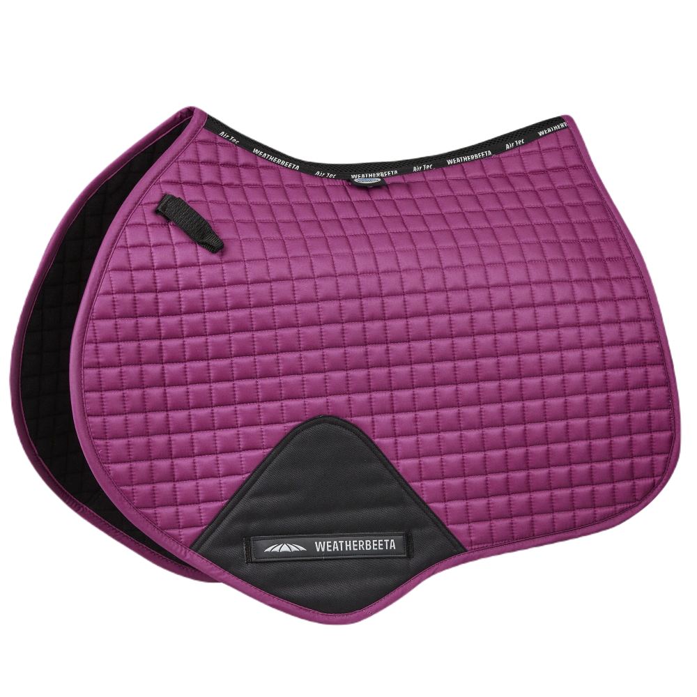 WeatherBeeta Prime Jump Shaped Saddle Pad | Eighteen Colours In Red Violet 