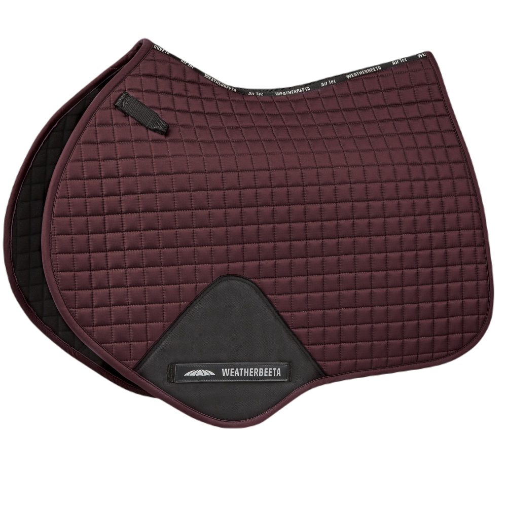 WeatherBeeta Prime Jump Shaped Saddle Pad | Eighteen Colours In Mulberry