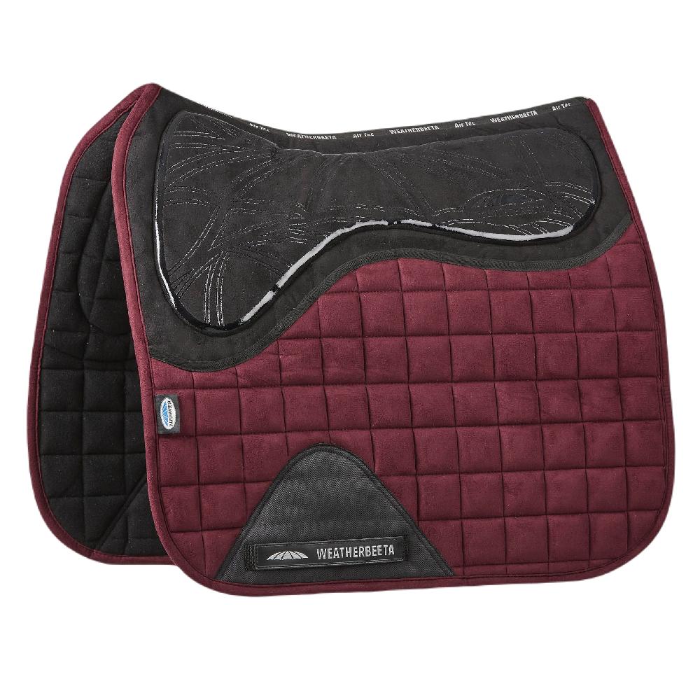 WeatherBeeta Ultra Grip Dressage Pad In Burgundy 