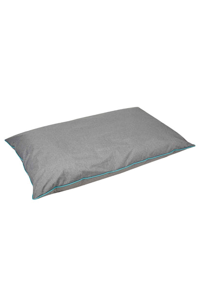 WeatherBeeta Waterproof Pillow Dog Bed In Grey/Turquoise