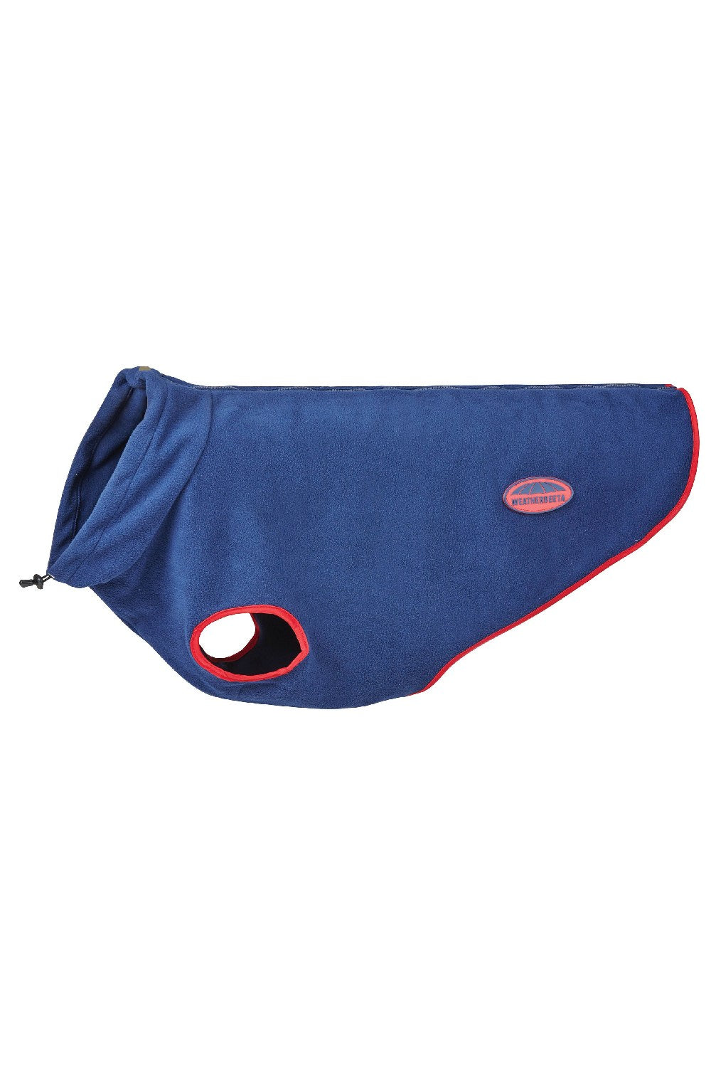 WeatherBeeta Comfitec Fleece Zip Dog Coat in Navy/Red 