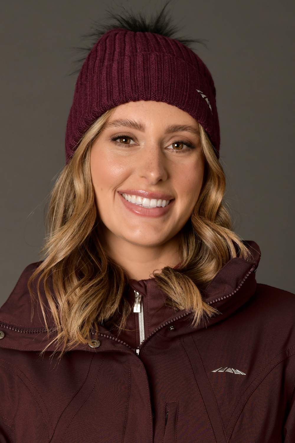 Weatherbeeta Knit Beanie in Mulberry 