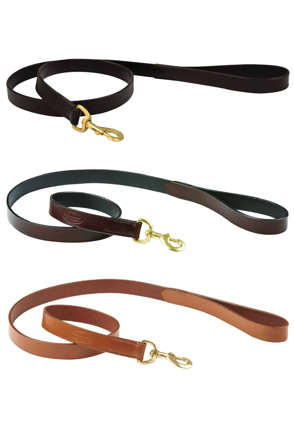 WeatherBeeta Leather Dog Lead in Black, Brown, Tan