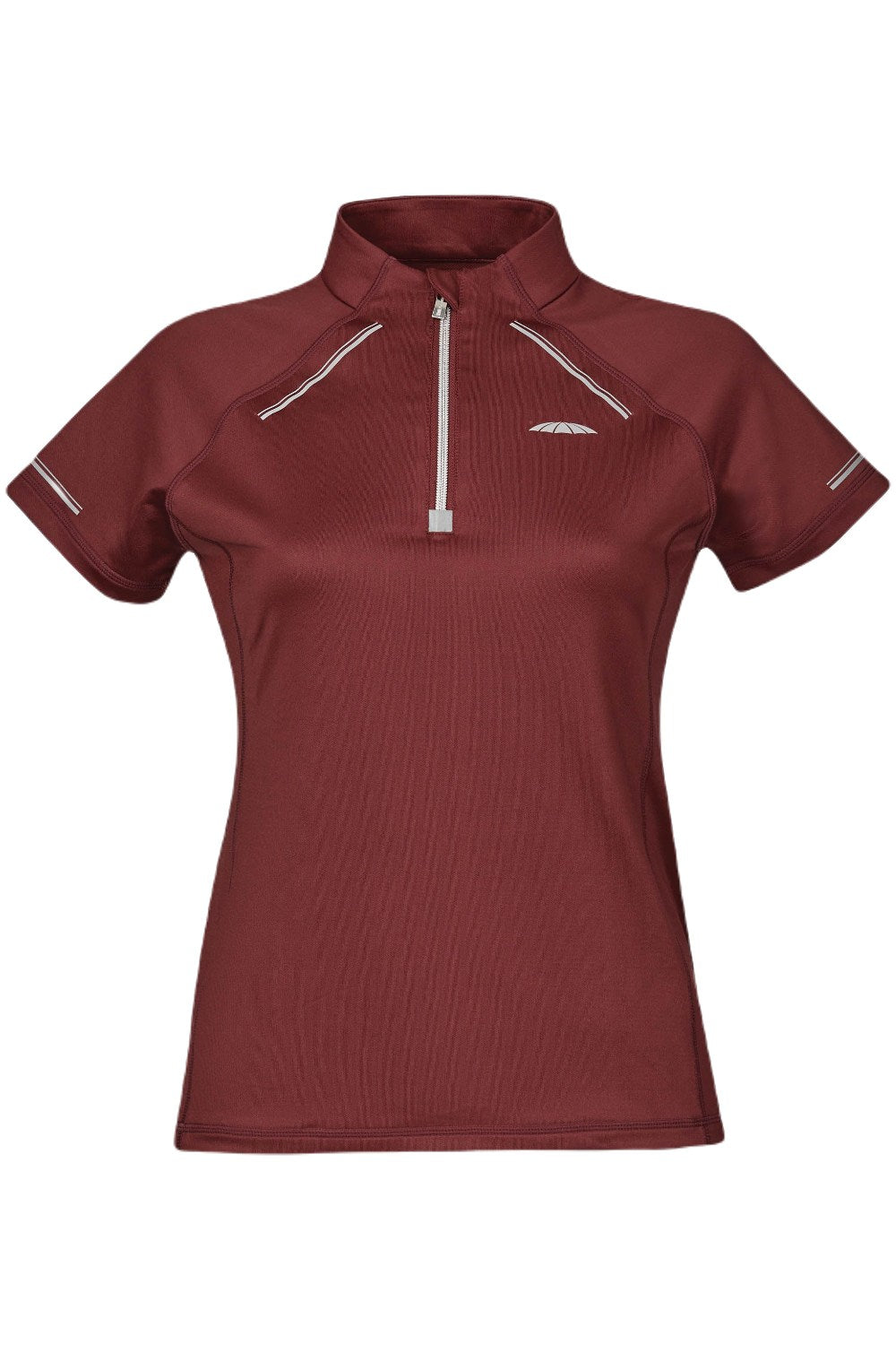 Weatherbeeta Victoria Premium Short Sleeve Top in Maroon 