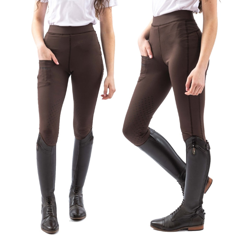 John Whitaker Henshall Riding Tights in Brown