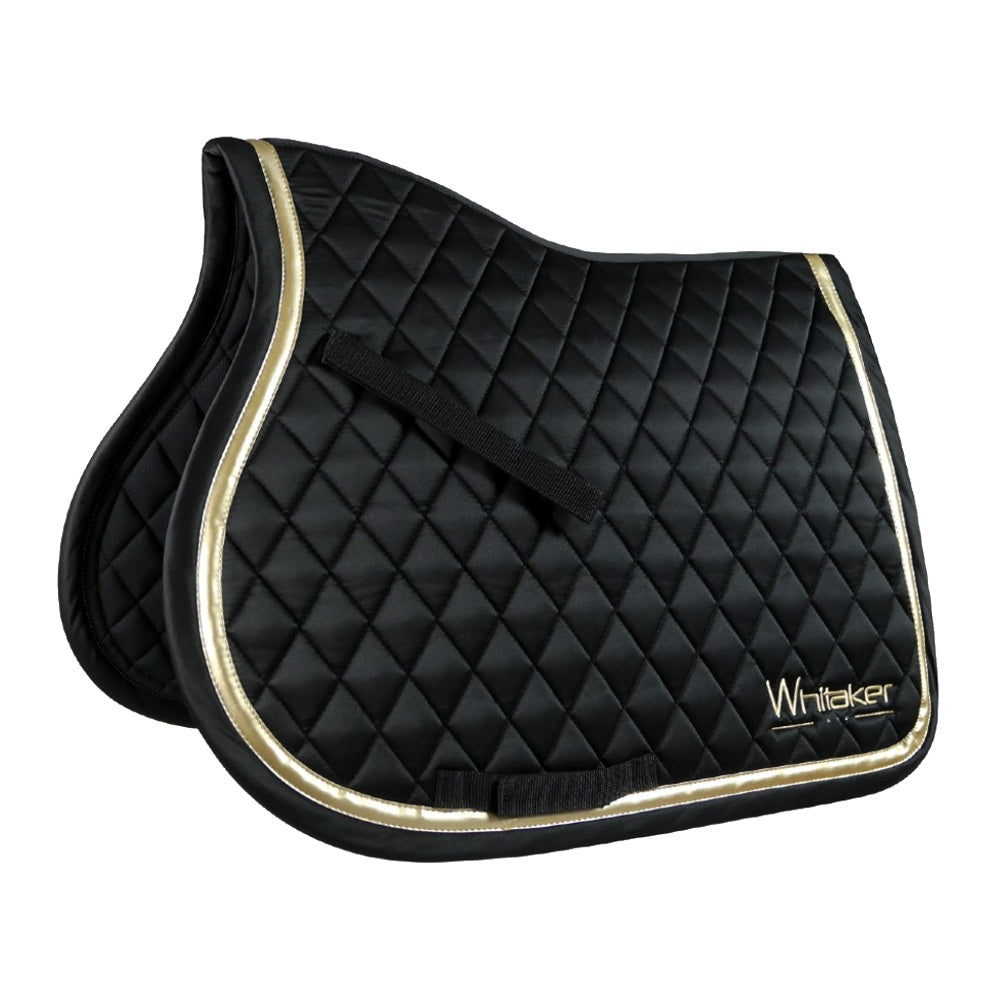 John Whitaker Thornton Saddle Pad in Black/Gold 