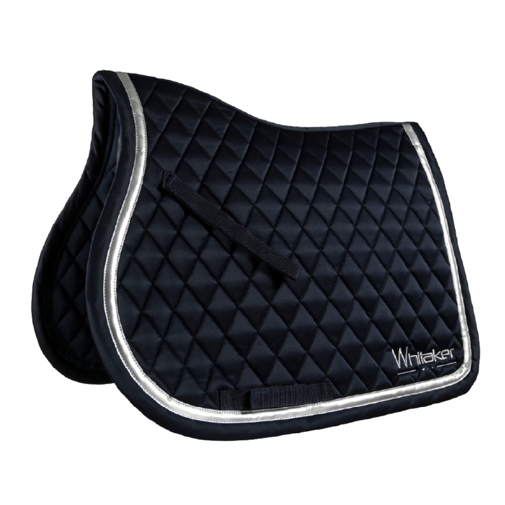 John Whitaker Thornton Saddle Pad in Navy/Silver 