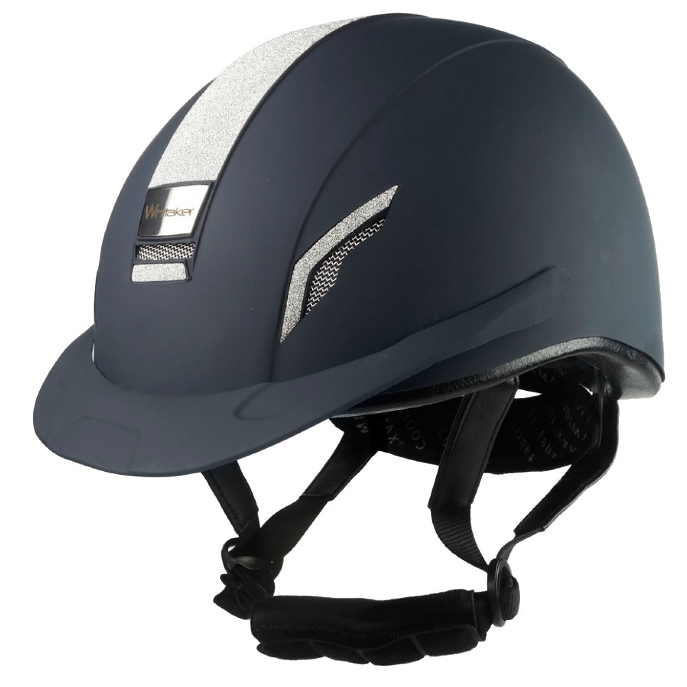 John Whitaker VX2 Sparkly Riding Helmet in Navy