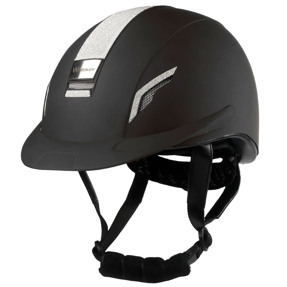 John Whitaker VX2 Sparkly Riding Helmet in Black