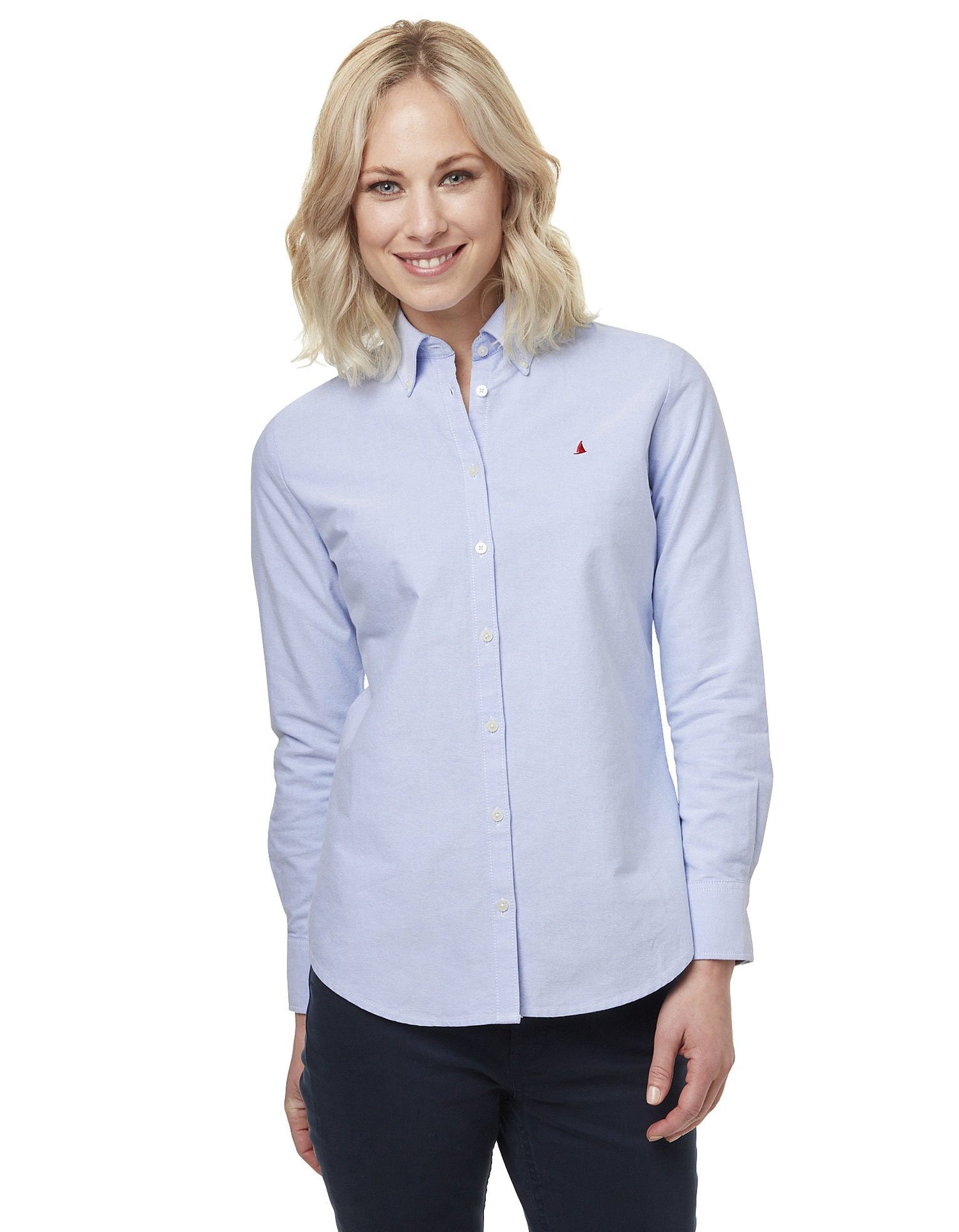 Woman wearing Oxford Cotton Shirt by Musto