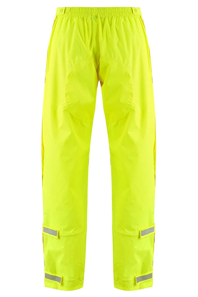 Neon Yellow Waterproof and Breathable Full Zip Trousers by Lighthouse