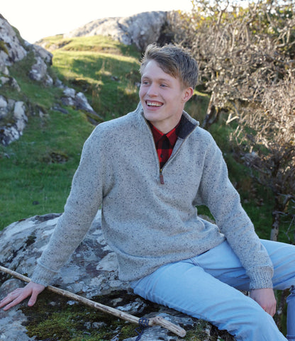 Young man in countryside wearing  