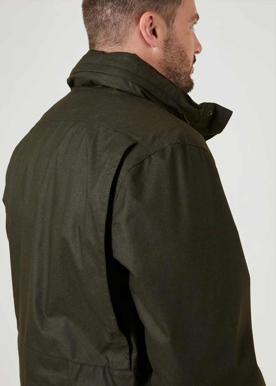 Collar and vents Alan Paine Fernley Waterproof Field Coat 