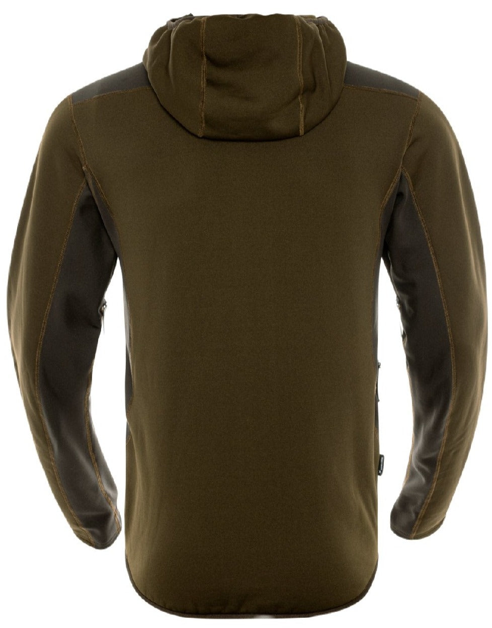 Harkila Deer Stalker Fleece Hoodie in Willow Green/ Shadow Brown