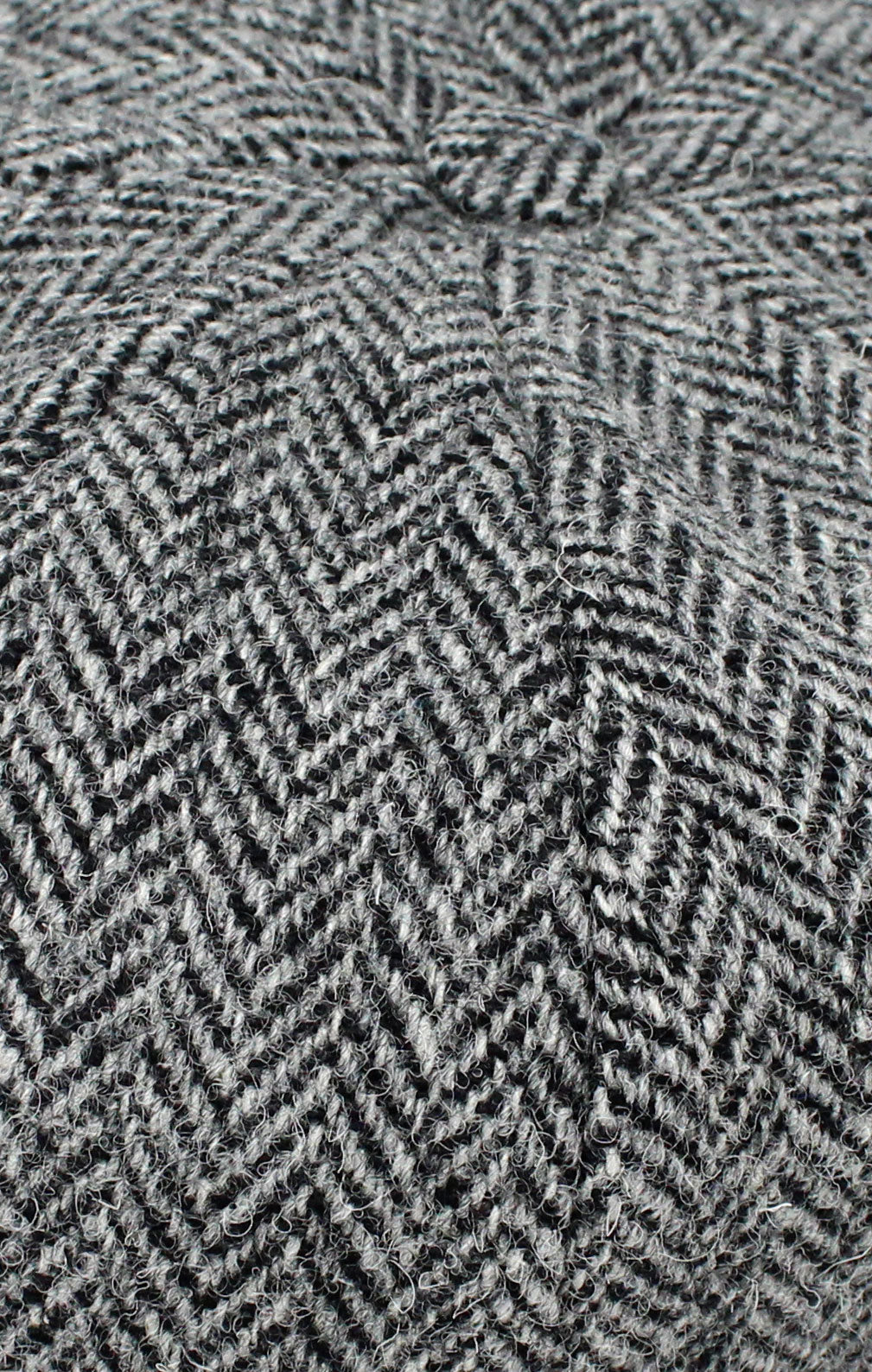 Colour; Black and Grey herringbone tweed swatch
