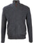 Aran Woollen Mills Troyer Full Zip Knit Cardigan #colour_black