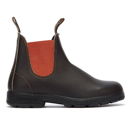 Side view of gusset Blundstone 1918 Brown/Terracotta Chelsea Boots 