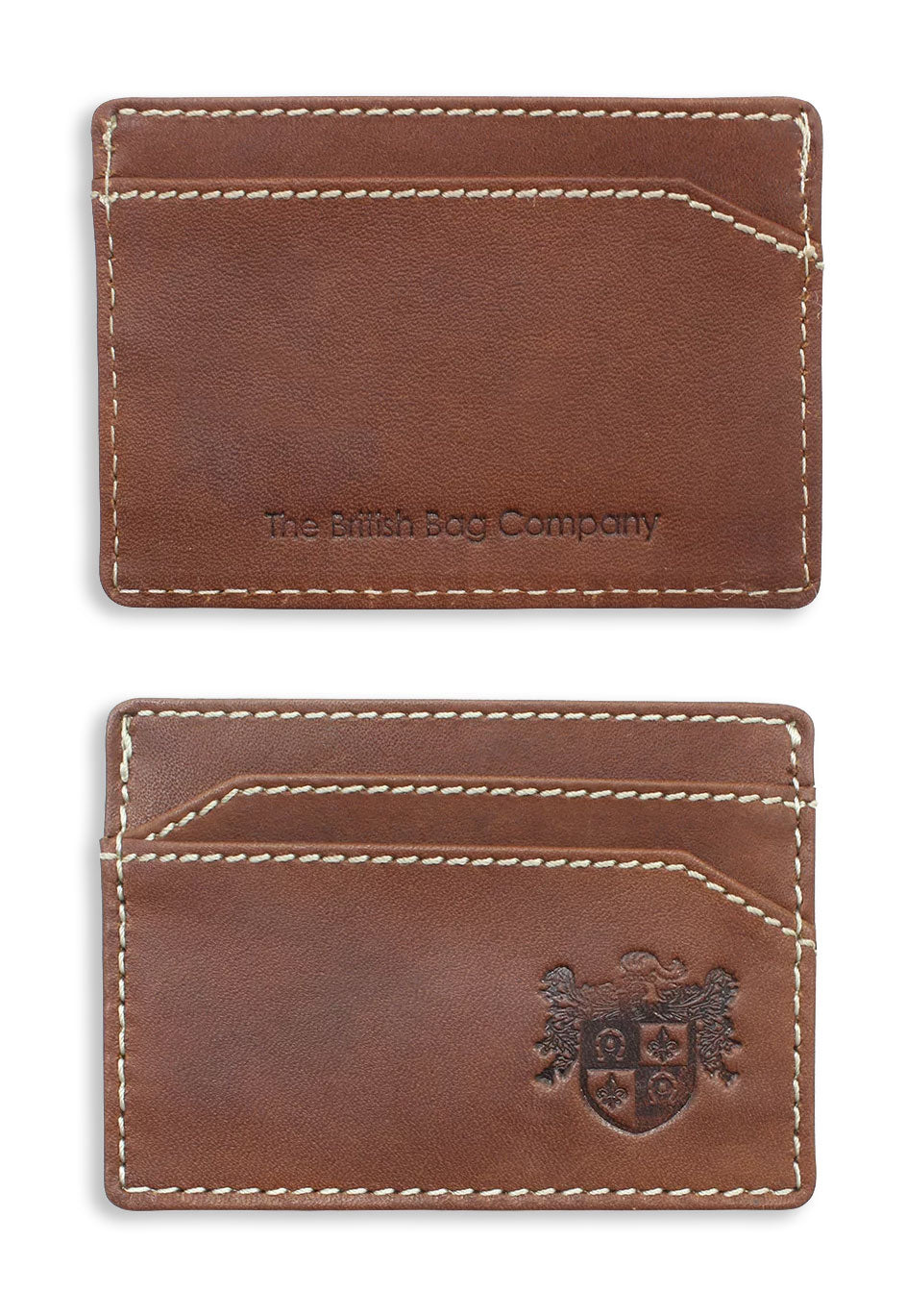 British Bag Company Pull up Leather Card Holder | Brown