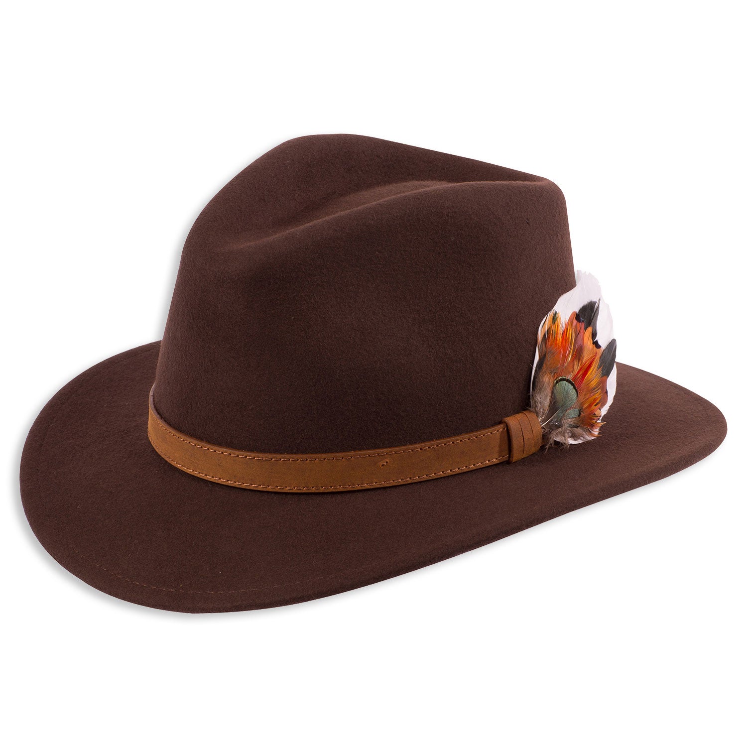 Brown Alan Paine Ladies Richmond Felt Hat 
