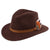 Brown Alan Paine Ladies Richmond Felt Hat #colour_brown