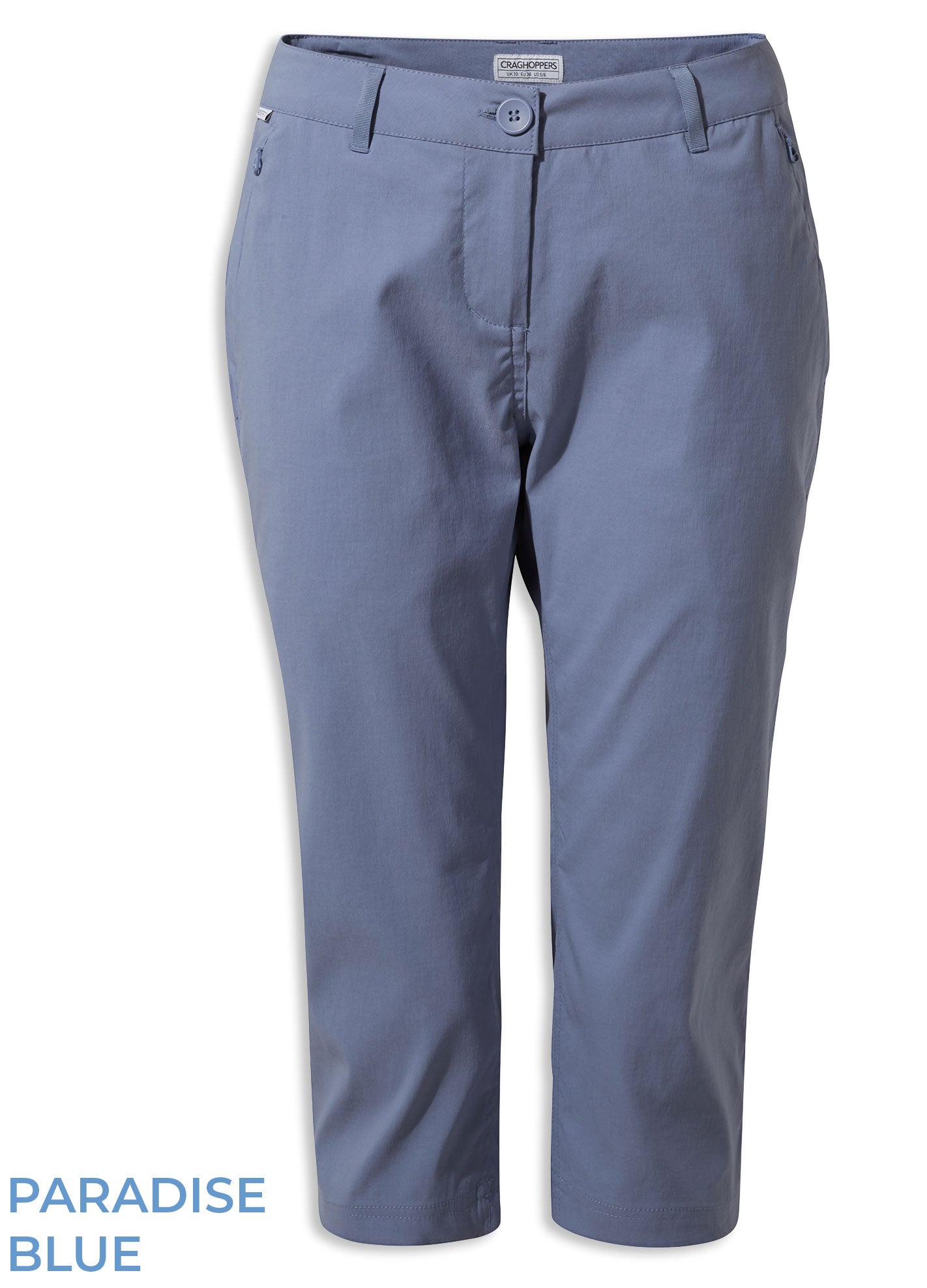 Paradise Blue Craghoppers Kiwi Pro Crop II Trousers