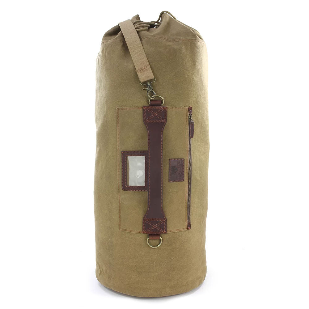 Camel Waxed Canvas Marine Kit Bag     