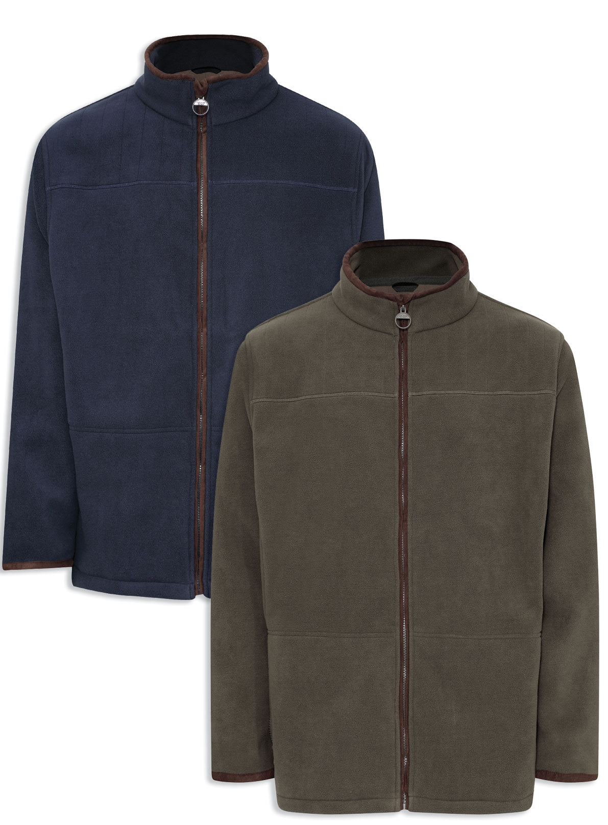 Champion Berwick Micro Fleece Jacket in navy and olive 