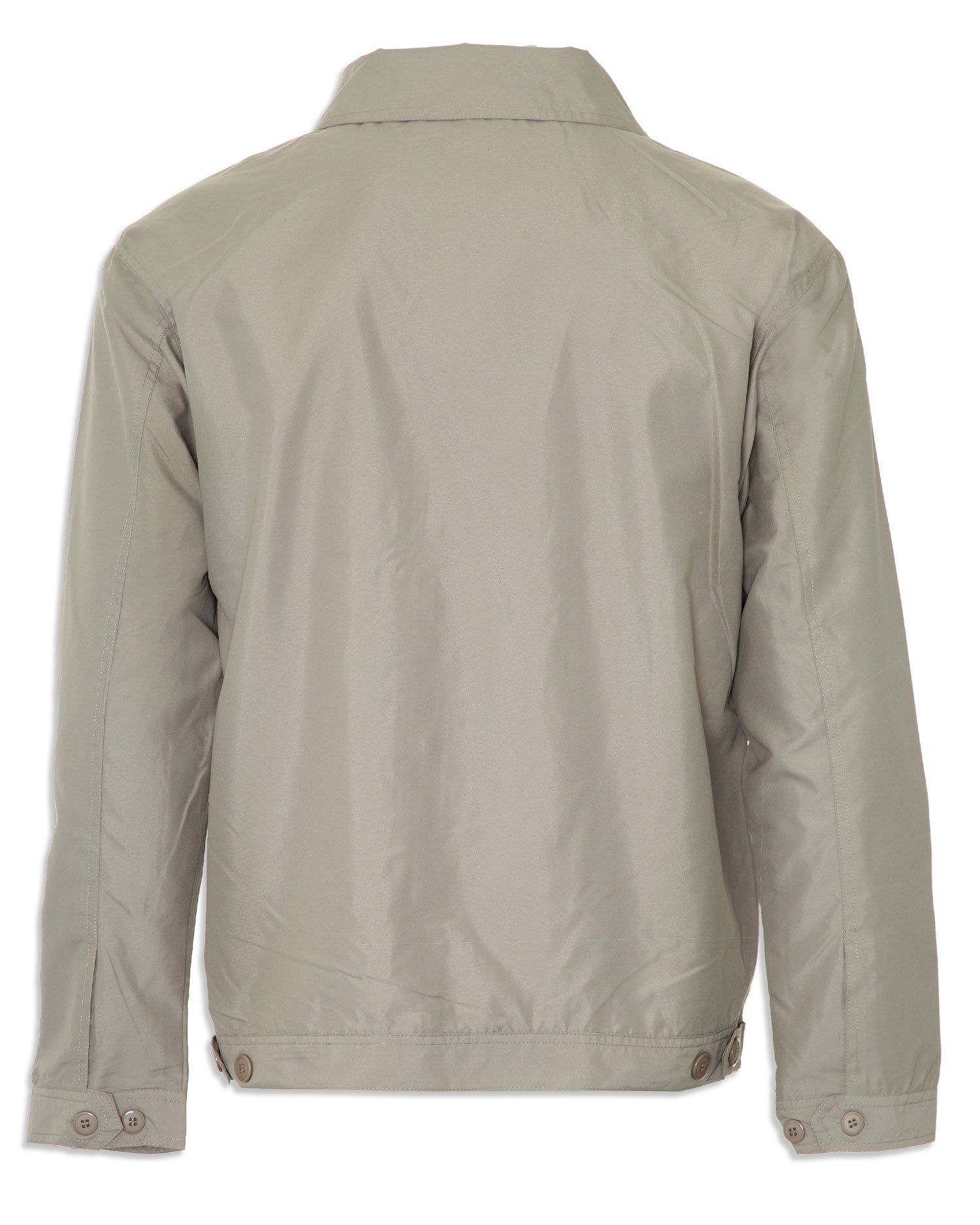 back view Birkdale jacket in stone colour 