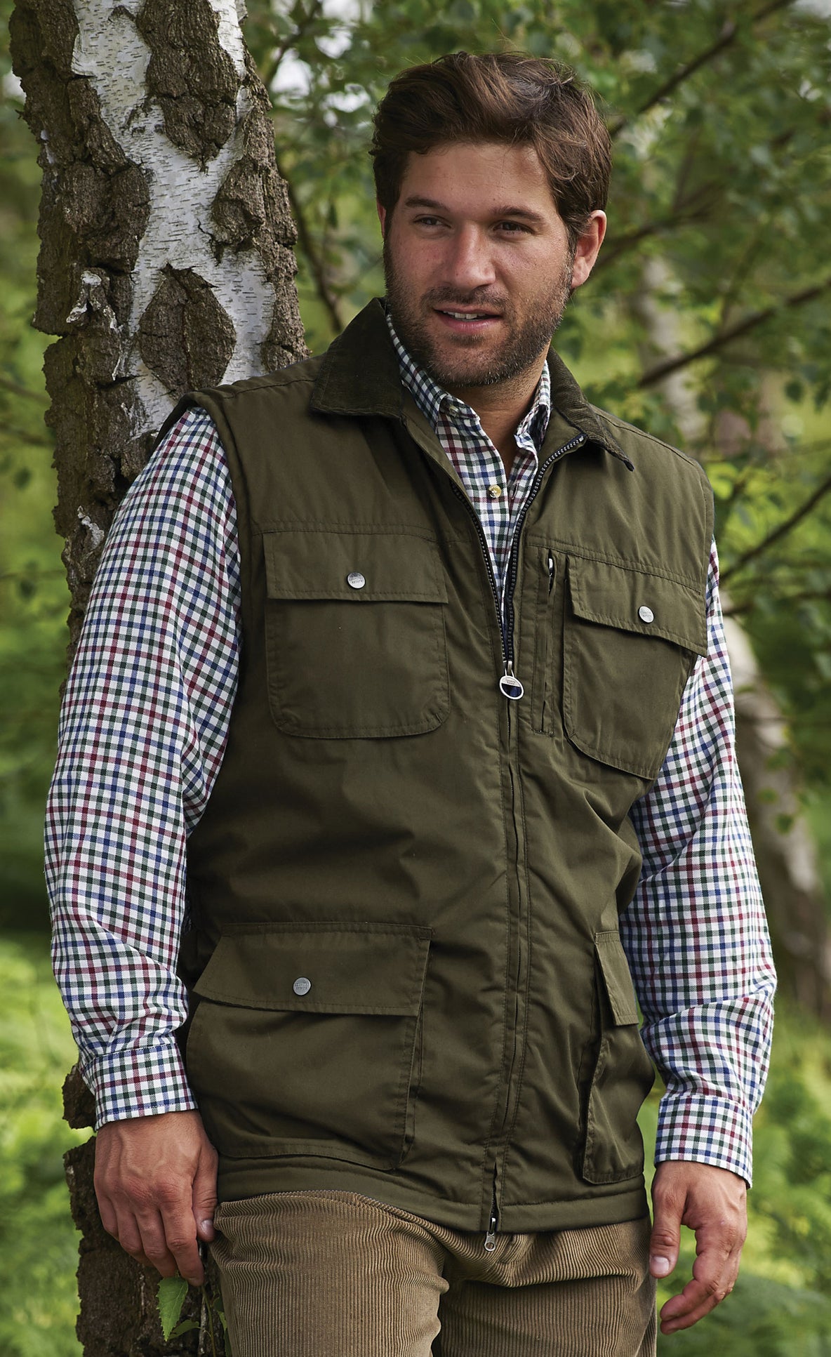 Silverdale Multi Pocket Waistcoat from Champion Outdoor in olive