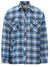 Pennine fleece lined winter shirt in blue #colour_blue