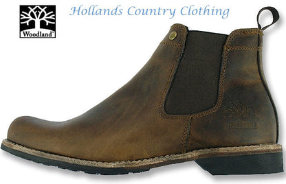 Woodland Leather Chelsea Boot - Hollands Country Clothing