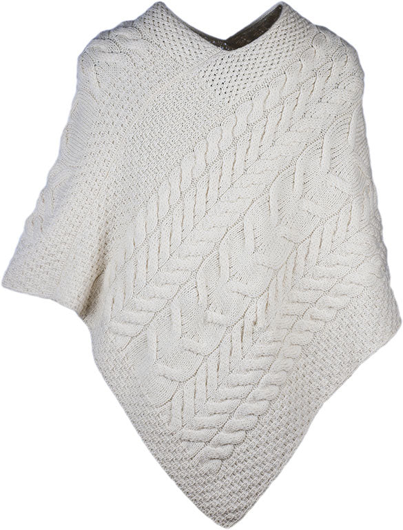 Cream Wool poncho 