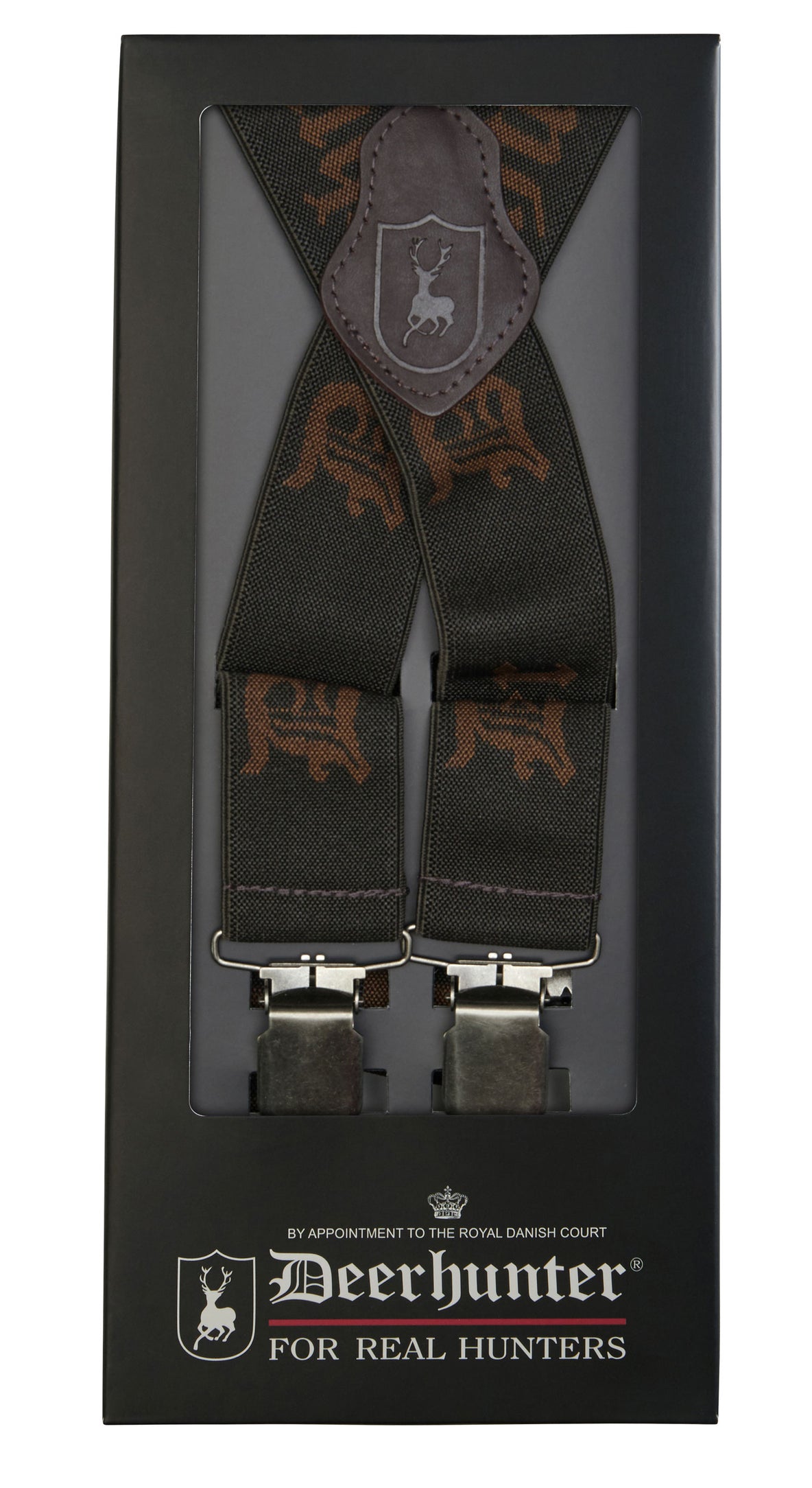 Deerhunter Branded Braces With Clips - 130cm