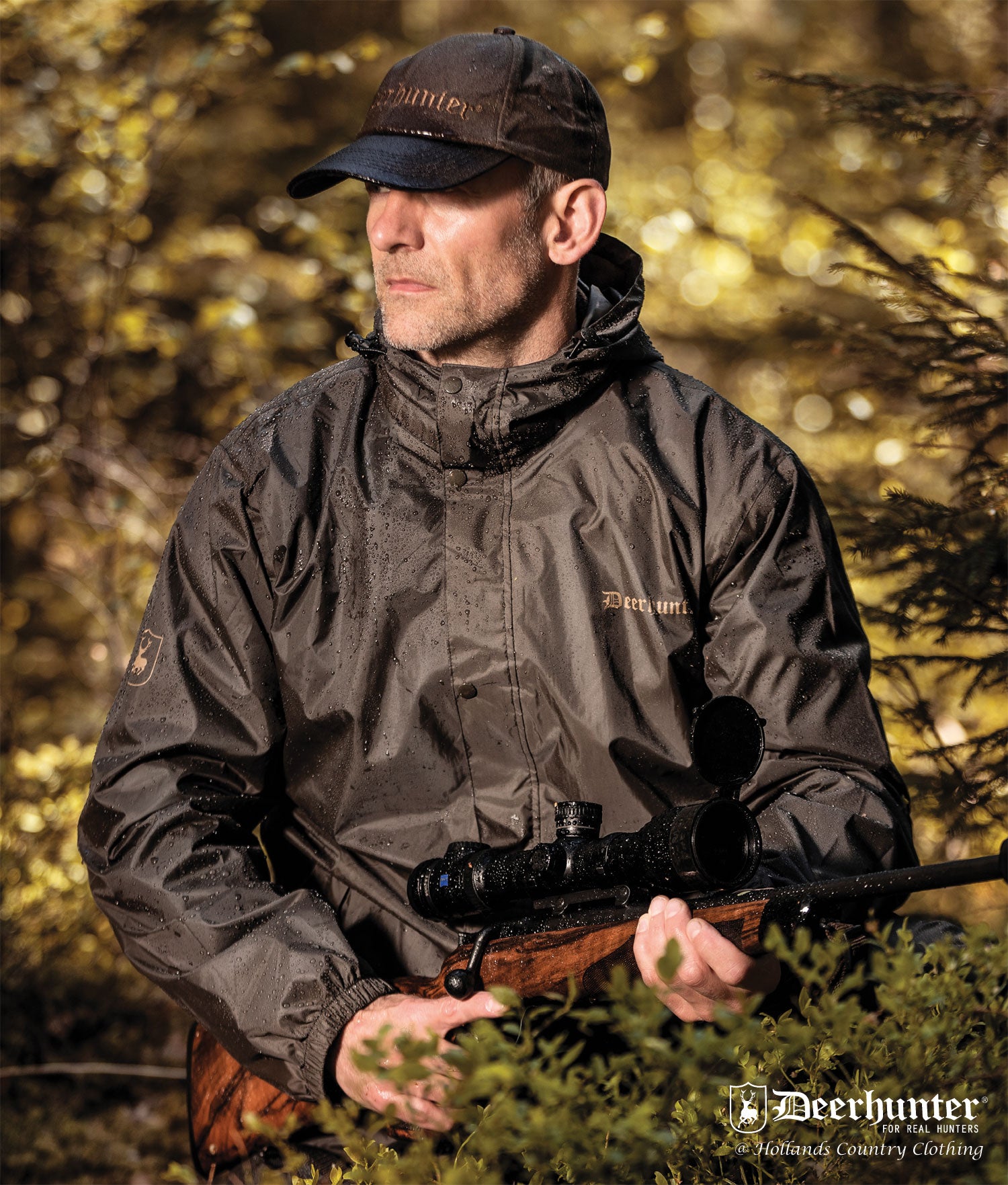 shooting with Deerhunter Survivor Packable Rain Jacket