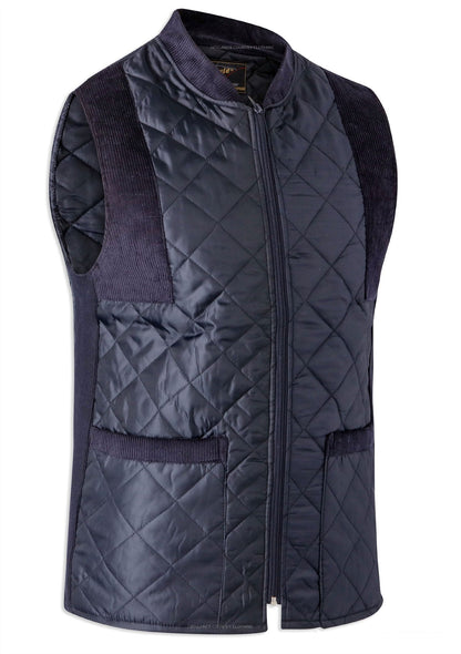Navy Bronte Quilted Gilet / Waistcoat 