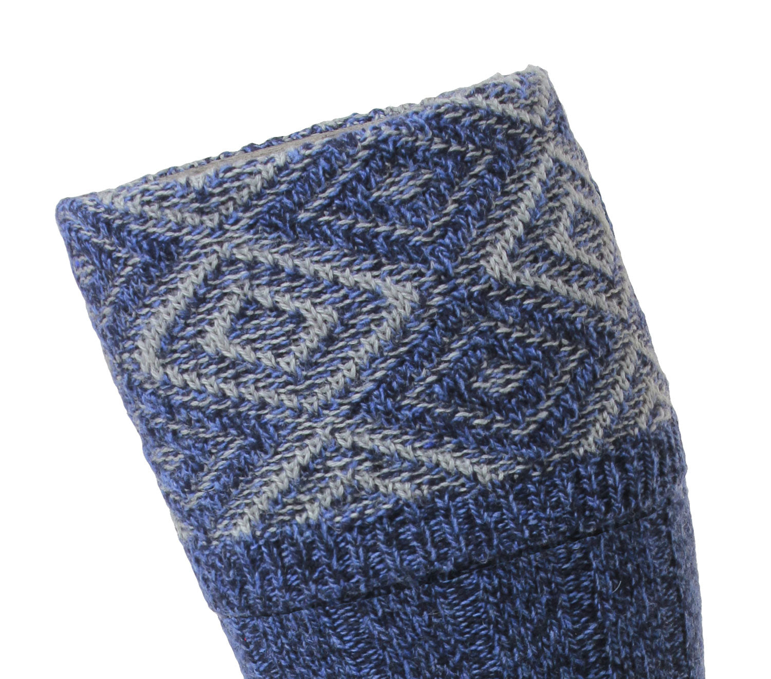 wool Textured Diamond Top pattern turnover 