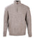 Beige Aran Wool Zip Neck Sweater  #colour_beige