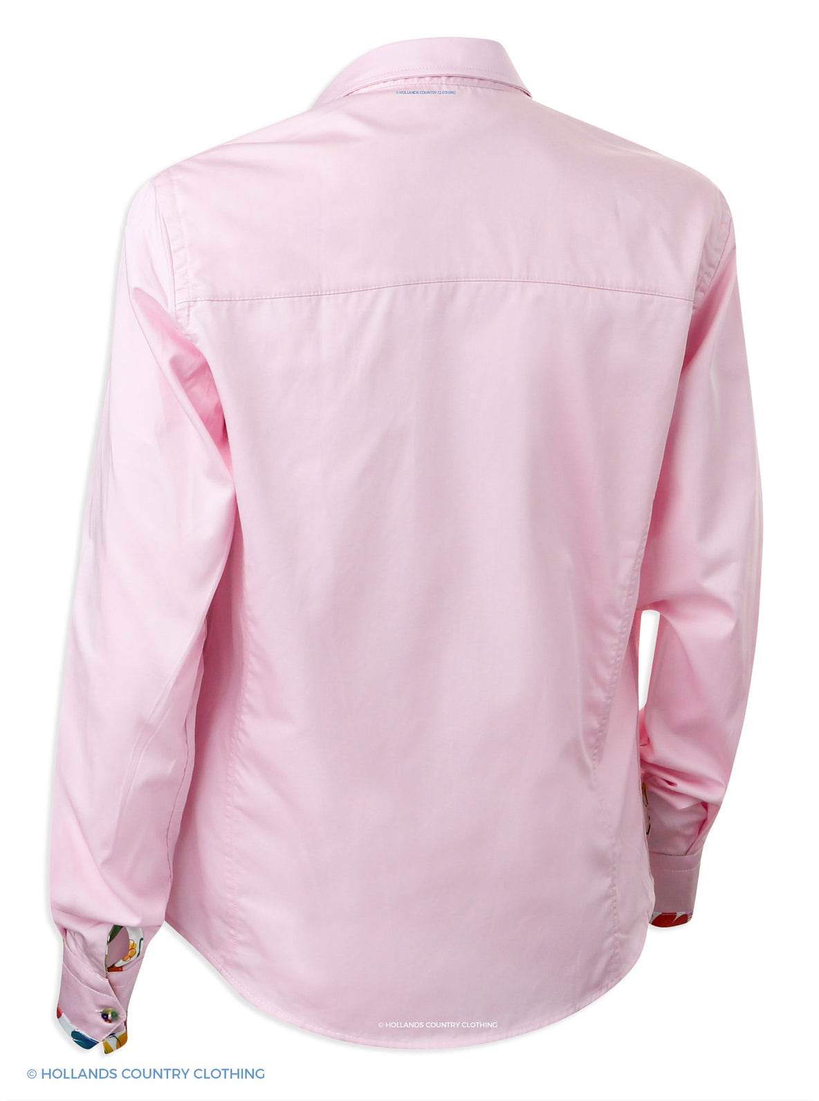 rear view Hartwell Emma Cotton Shirt | Perfect Pink