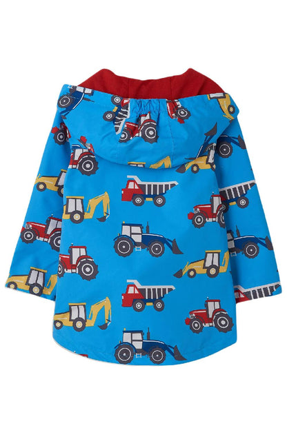Lighthouse Boys Ethan Waterproof Jacket in Tractor Print 