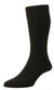 Black HJ Hall Extra Wide Soft Top Sock | Sanitised Wool #colour_black