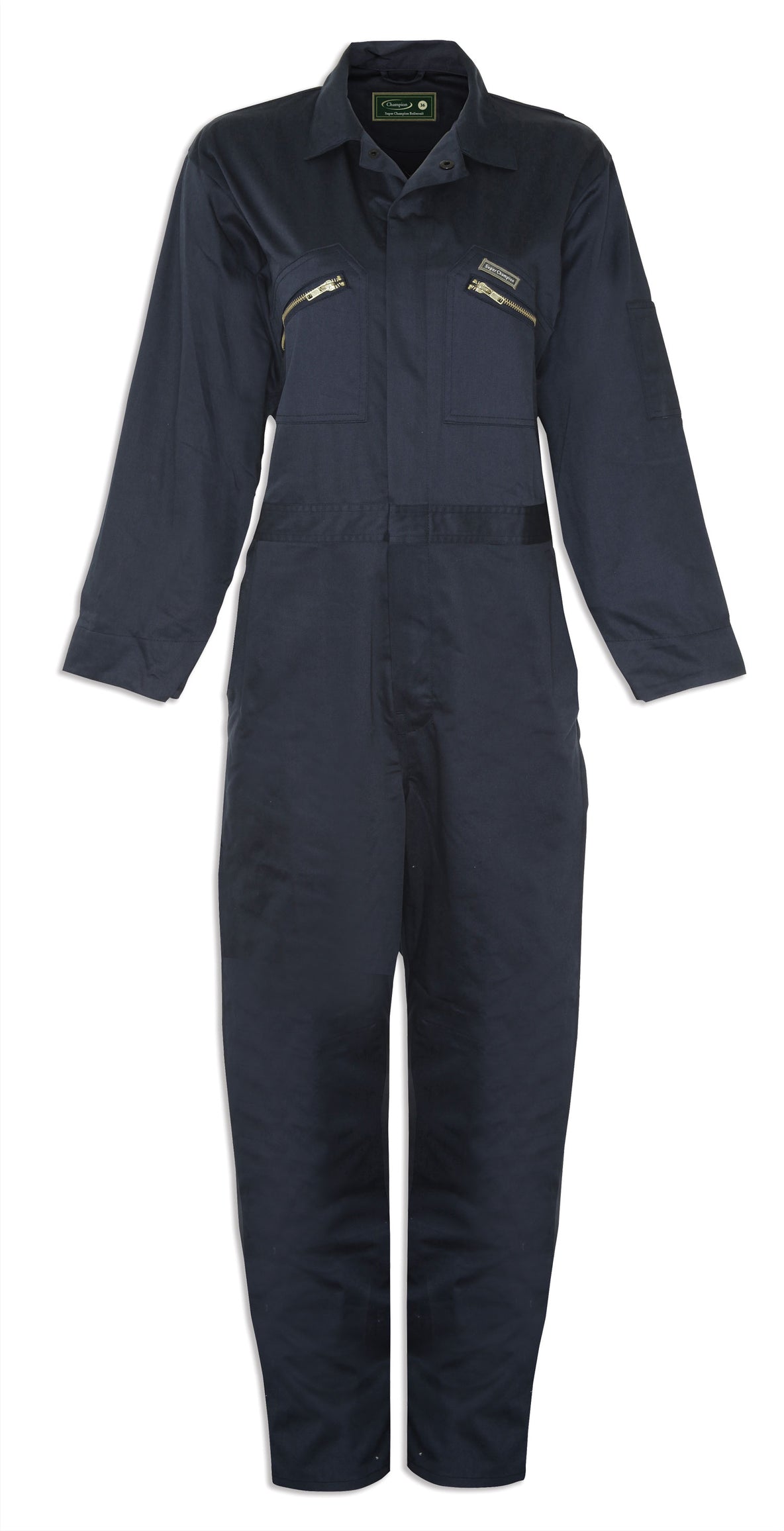 Navy zip pocket super champion boiler suit