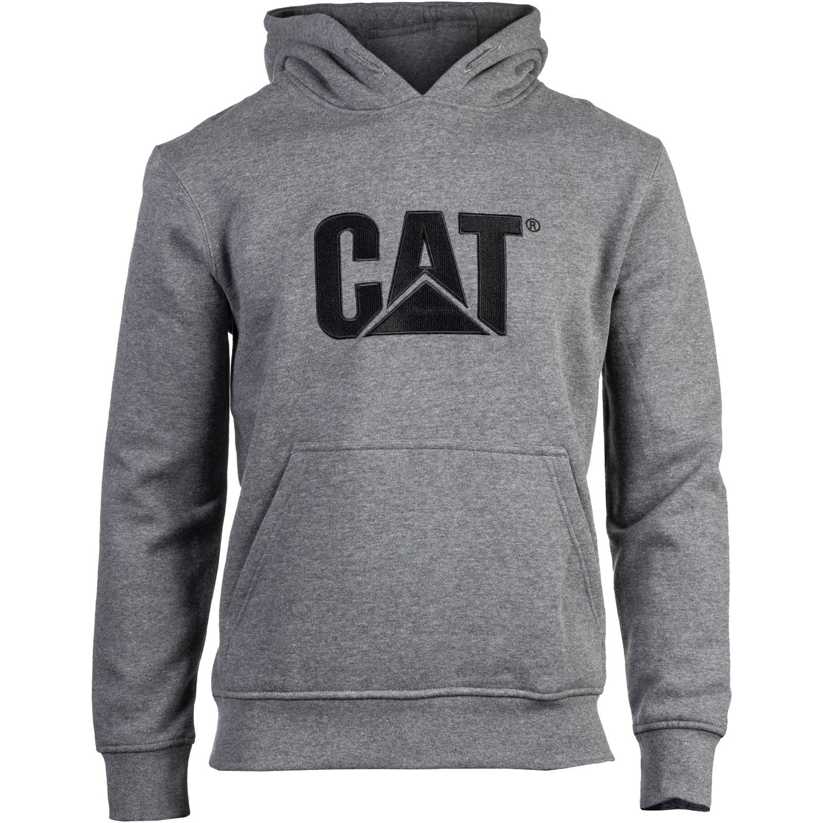 Caterpillar Trademark Hooded Sweatshirt in Heather Grey 