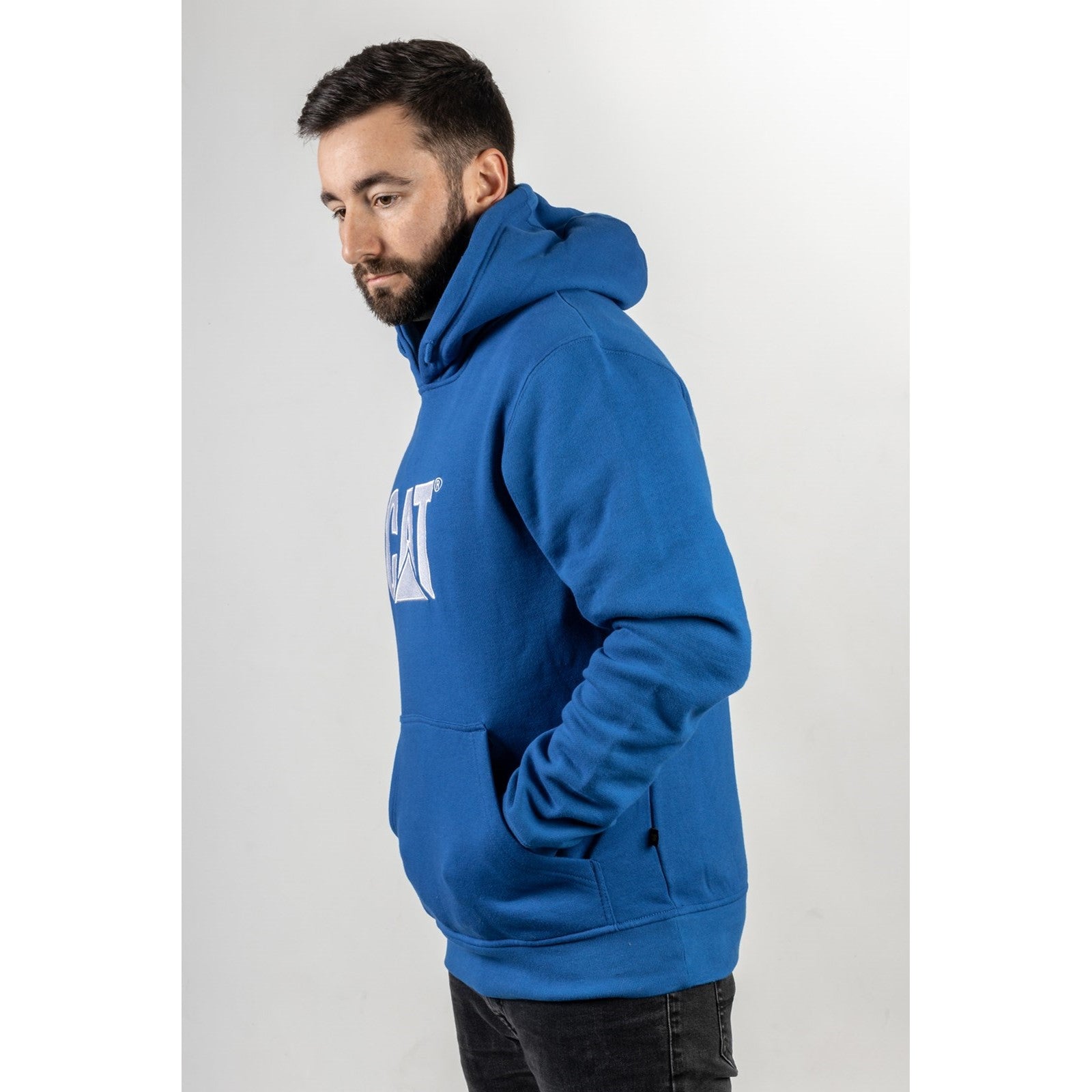 Caterpillar Trademark Hooded Sweatshirt in Memphis Blue 