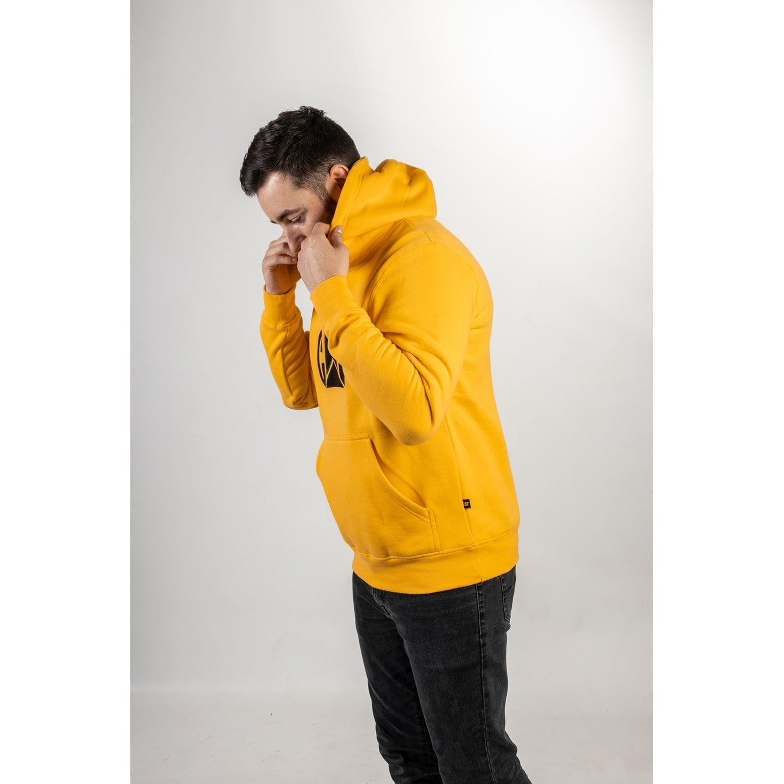 Caterpillar Trademark Hooded Sweatshirt in Yellow 