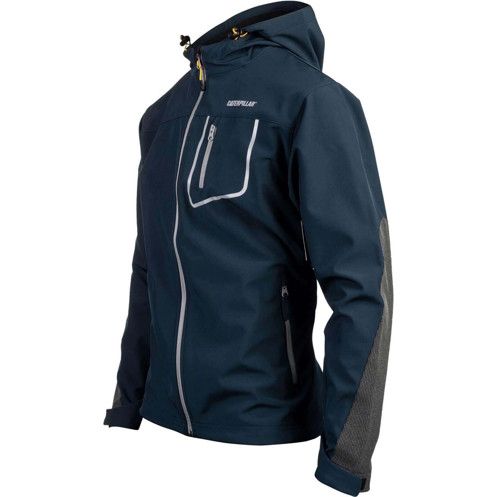 Caterpillar Capstone Hooded Soft Shell Jacket in Marine 